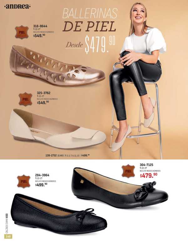 Catálogo  andrea marca Andrea Calzado Jeans  - Andrea Calzado Dama Primavera Verano 2023