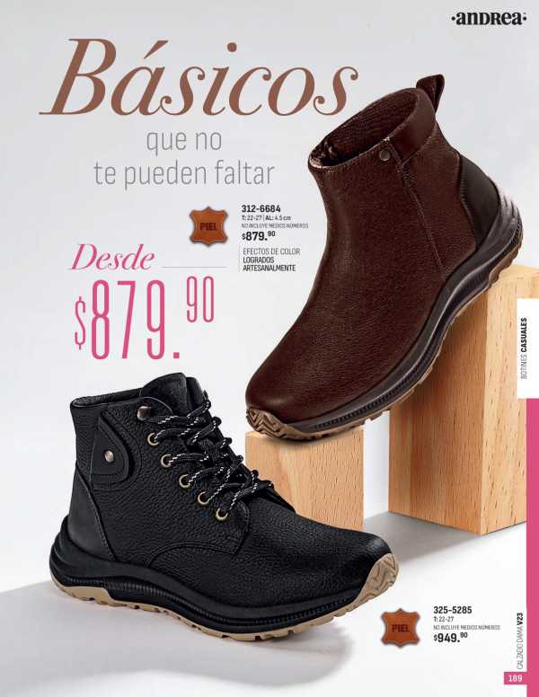 Catálogo  andrea marca Andrea Calzado  - Andrea Calzado Dama Primavera Verano 2023