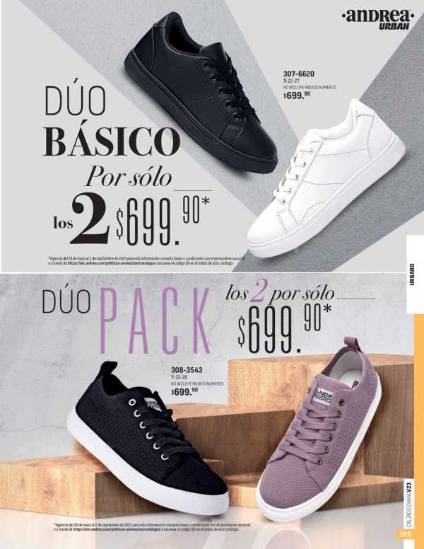 Catálogo  andrea marca Andrea Calzado  - Andrea Calzado Dama Primavera Verano 2023