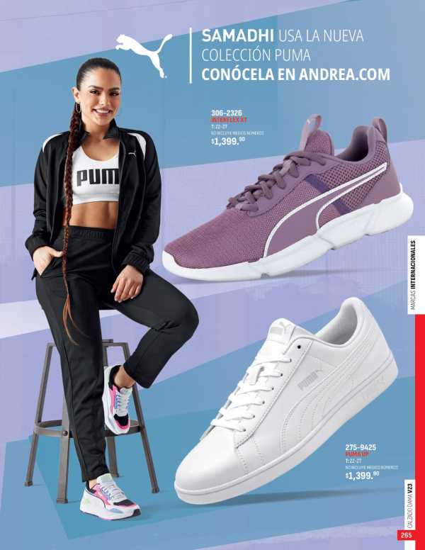 Catálogo  andrea marca Puma Calzado  - Andrea Calzado Dama Primavera Verano 2023