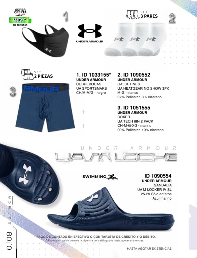 Catálogo  price shoes Under Armour general  - Price Shoes Verano Importados 2023