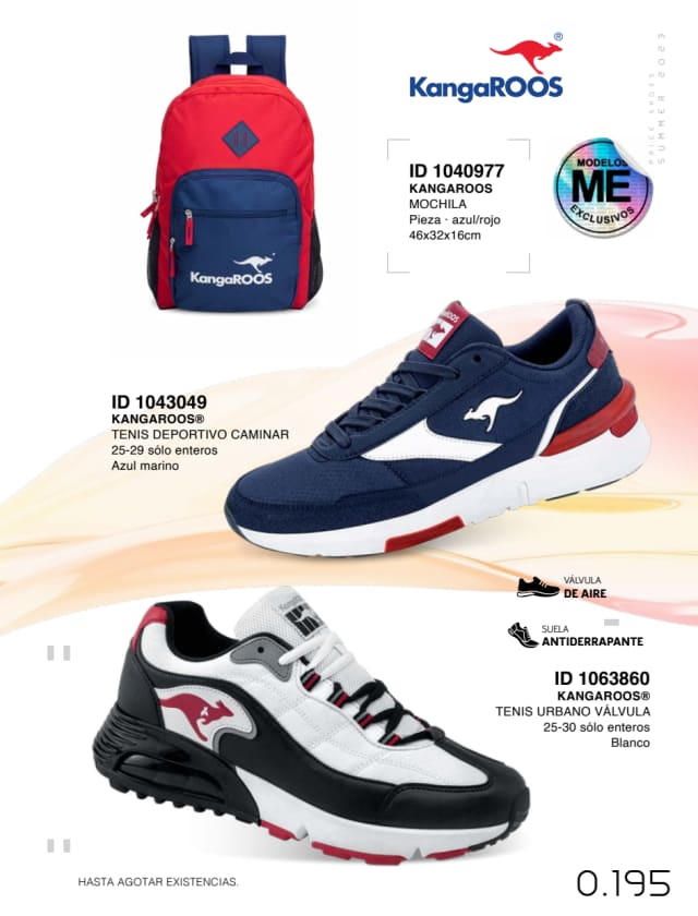 Catálogo  price shoes Kangaroos general  - Price Shoes Verano Importados 2023