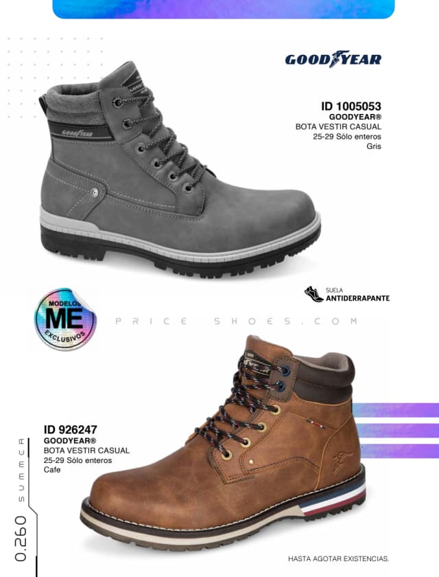 Catálogo  price shoes Goodyear general  - Price Shoes Verano Importados 2023