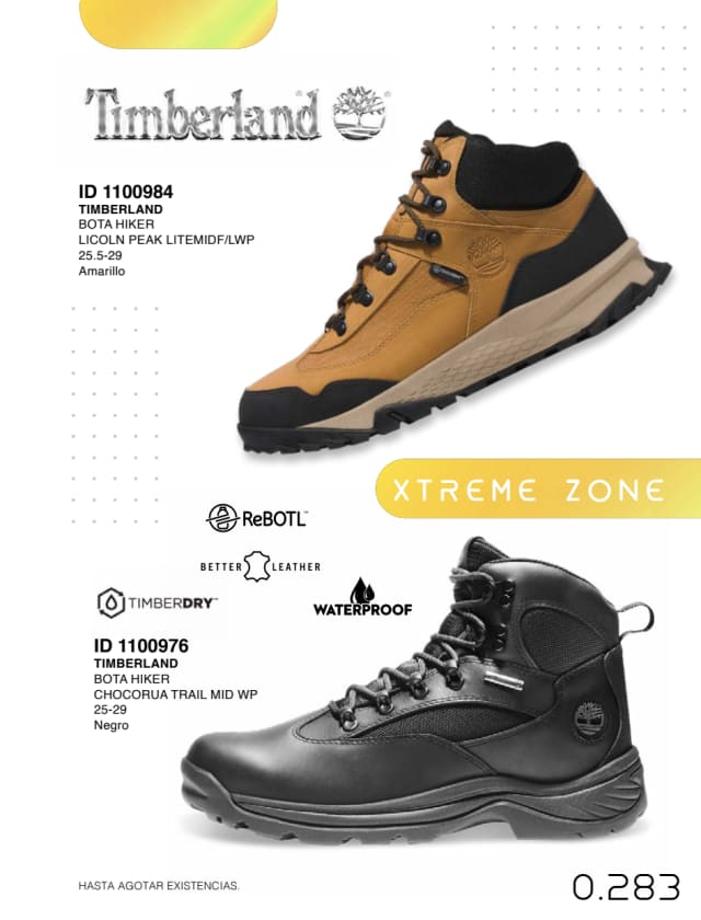 Catálogo  price shoes Timberland general  - Price Shoes Verano Importados 2023