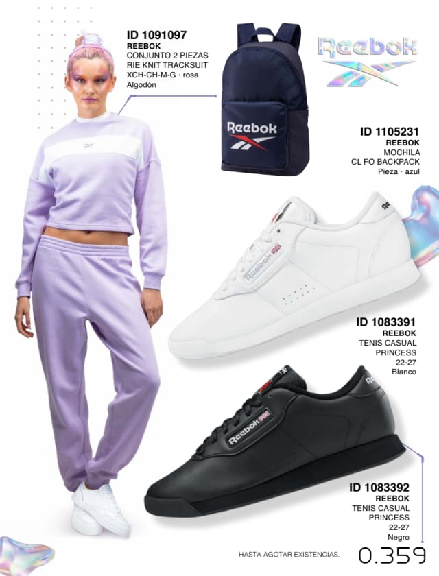 Catálogo  price shoes Reebok general  - Price Shoes Verano Importados 2023