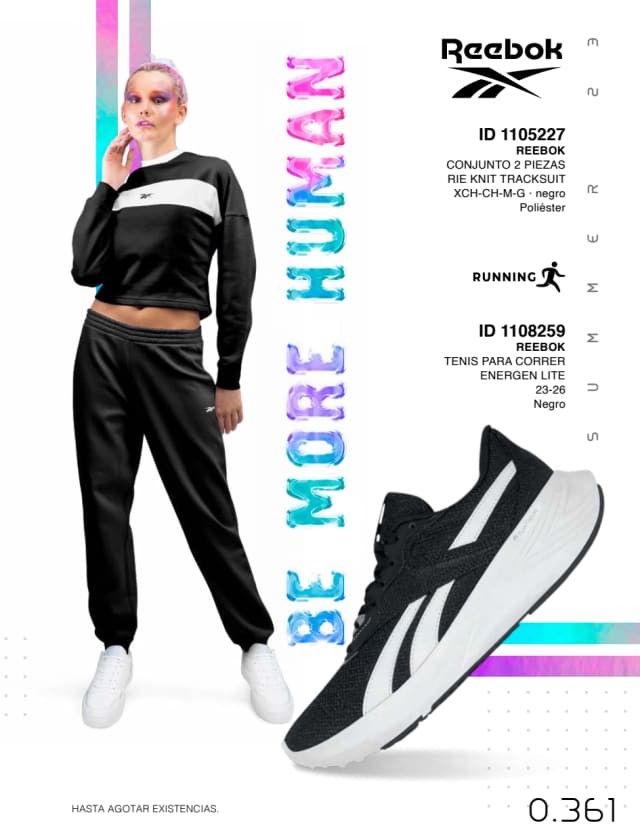 Catálogo  price shoes Reebok general  - Price Shoes Verano Importados 2023