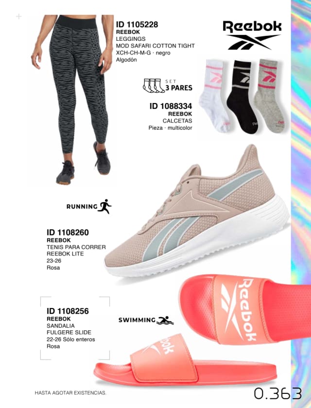 Catálogo  price shoes Reebok general  - Price Shoes Verano Importados 2023
