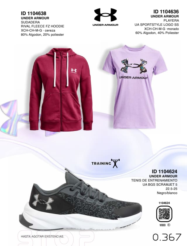 Catálogo  price shoes Under Armour general  - Price Shoes Verano Importados 2023