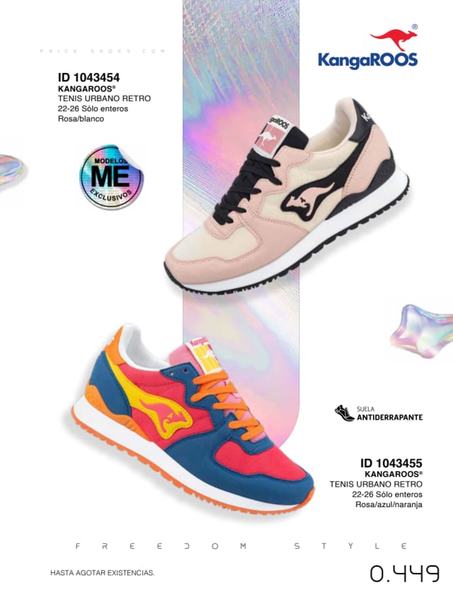 Catálogo  price shoes Kangaroos general  - Price Shoes Verano Importados 2023