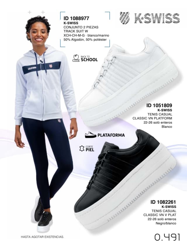 Catálogo  price shoes K Swiss general  - Price Shoes Verano Importados 2023