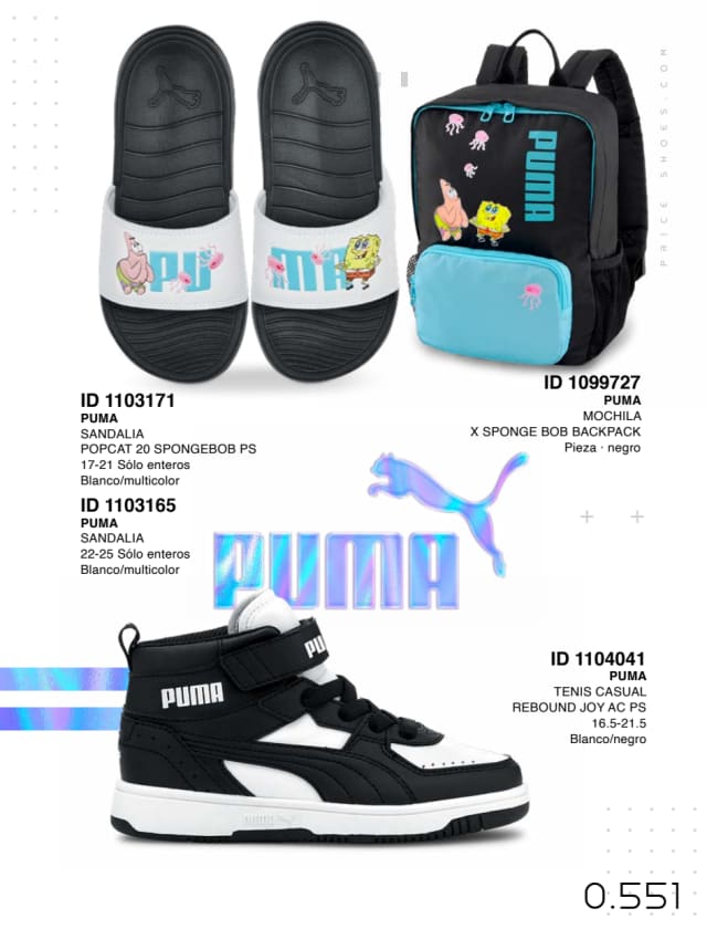Catálogo  price shoes Puma general  - Price Shoes Verano Importados 2023