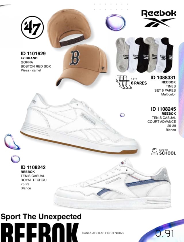 Catálogo  price shoes Reebok general  - Price Shoes Verano Importados 2023