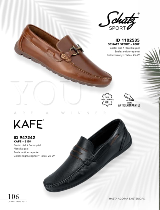Catálogo  price shoes Schatz Sport calzado negro cognac.  - Price Shoes Caballeros 2023-2024