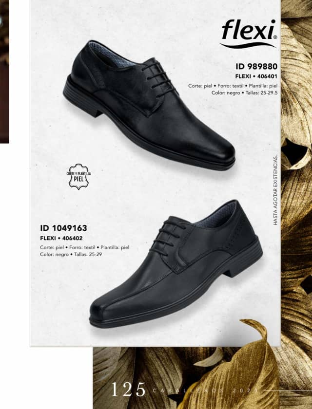 Catálogo  price shoes Flexi calzado negro.  - Price Shoes Caballeros 2023-2024