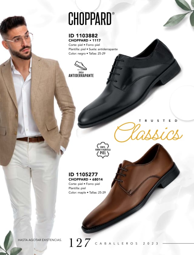 Catálogo  price shoes Choppard calzado negro  - Price Shoes Caballeros 2023-2024