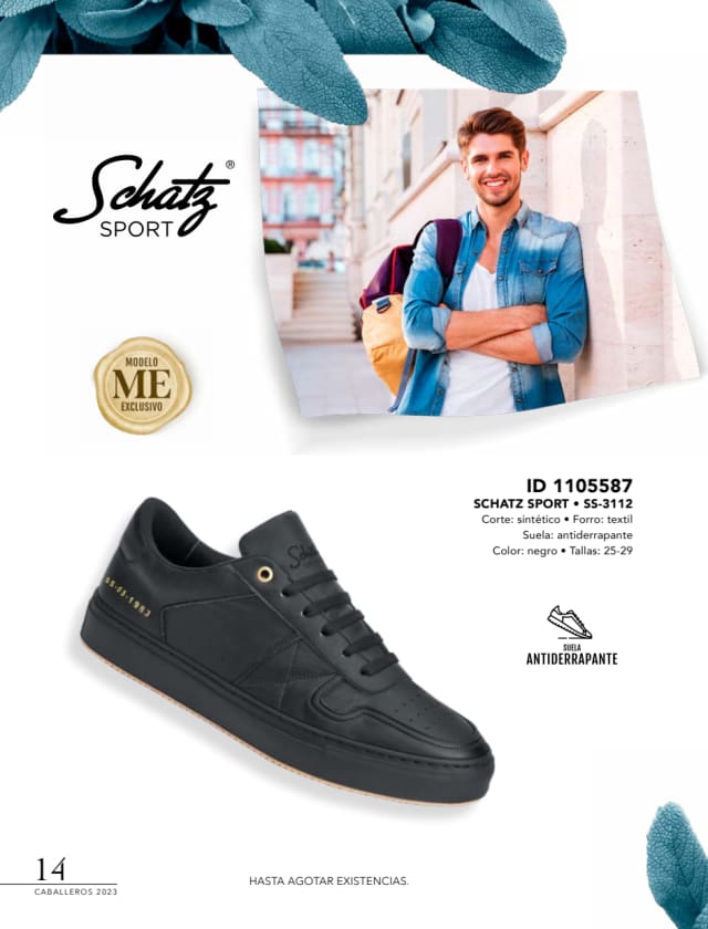 Catálogo  price shoes Schatz Sport calzado negro  - Price Shoes Caballeros 2023-2024