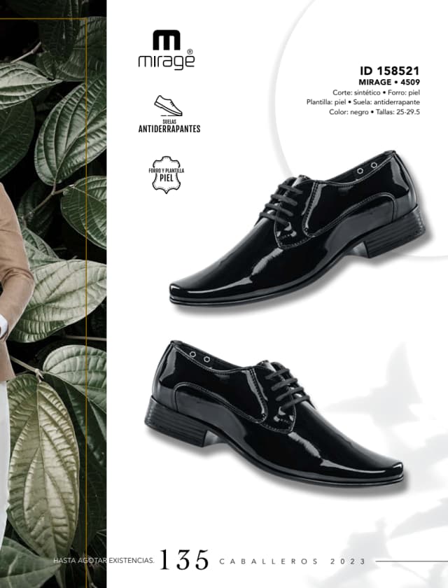 Catálogo  price shoes Mirage calzado negro  - Price Shoes Caballeros 2023-2024