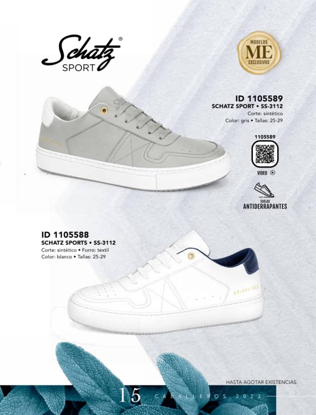 Catálogo  price shoes Schatz Sport calzado blanco  - Price Shoes Caballeros 2023-2024