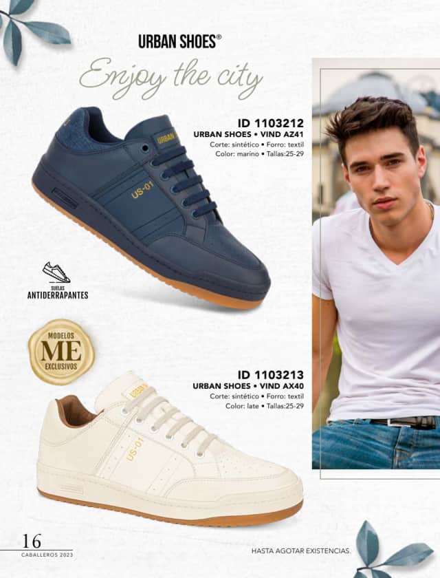 Catálogo  price shoes Urban Shoes calzado marino  - Price Shoes Caballeros 2023-2024