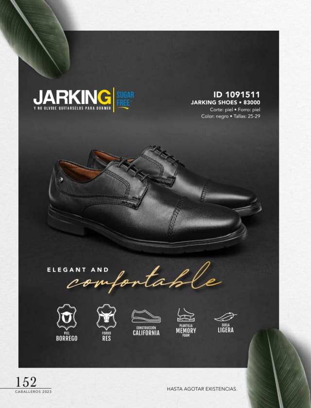 Catálogo  price shoes Jarking Shoes calzado negro  - Price Shoes Caballeros 2023-2024