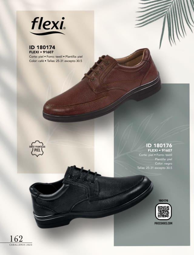 Catálogo  price shoes Flexi calzado café  - Price Shoes Caballeros 2023-2024