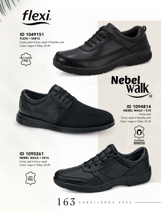 Catálogo  price shoes Nebel Walk calzado negro  - Price Shoes Caballeros 2023-2024