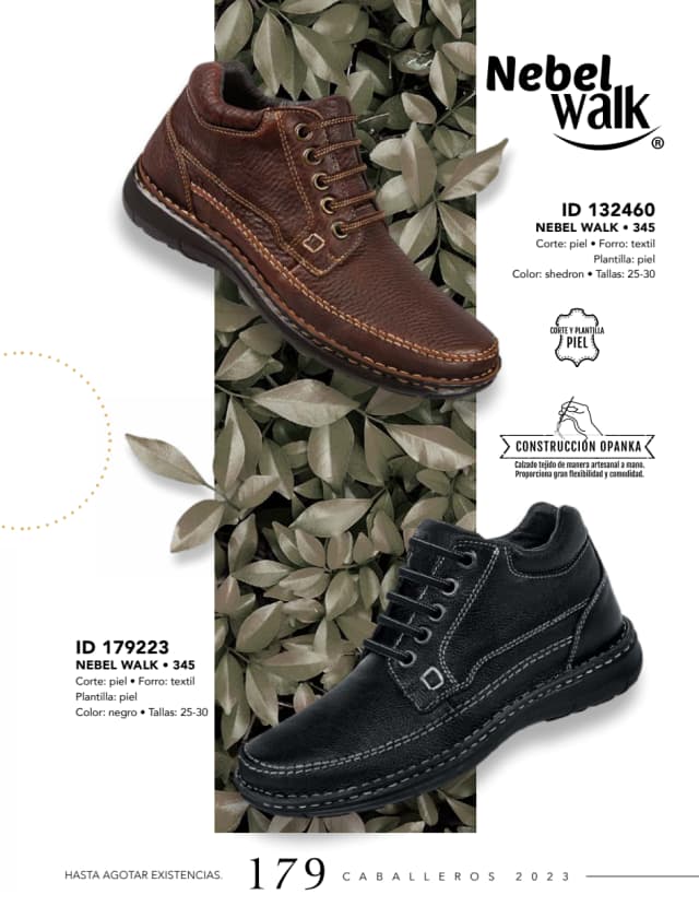 Catálogo  price shoes Nebel Walk calzado negro  - Price Shoes Caballeros 2023-2024