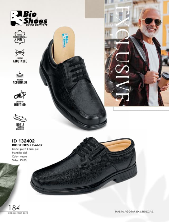 Catálogo  price shoes Bio Shoes calzado negro  - Price Shoes Caballeros 2023-2024