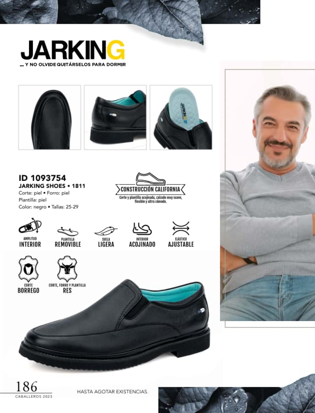Catálogo  price shoes Jarking Shoes calzado negro  - Price Shoes Caballeros 2023-2024