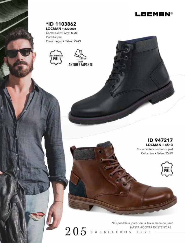 Catálogo  price shoes Locman calzado negro  - Price Shoes Caballeros 2023-2024
