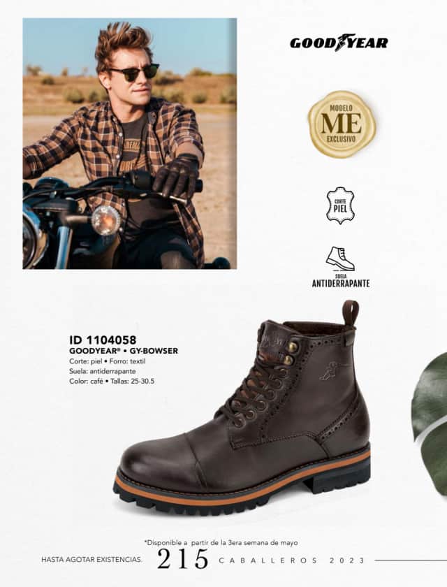 Catálogo  price shoes Goodyear calzado café.  - Price Shoes Caballeros 2023-2024