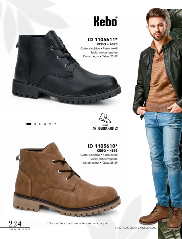 Catálogo  price shoes Kebo calzado negro  - Price Shoes Caballeros 2023-2024