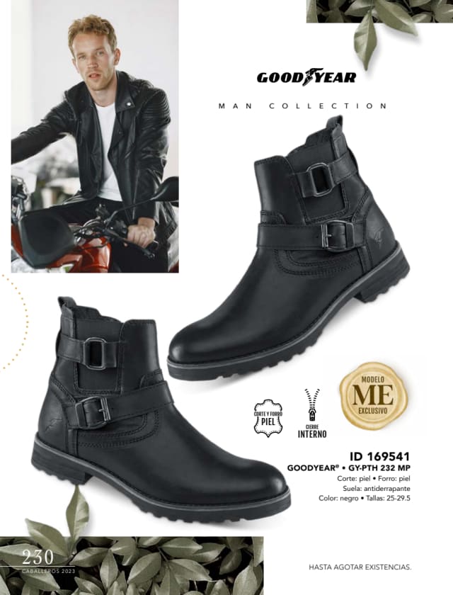 Catálogo  price shoes Goodyear calzado negro  - Price Shoes Caballeros 2023-2024