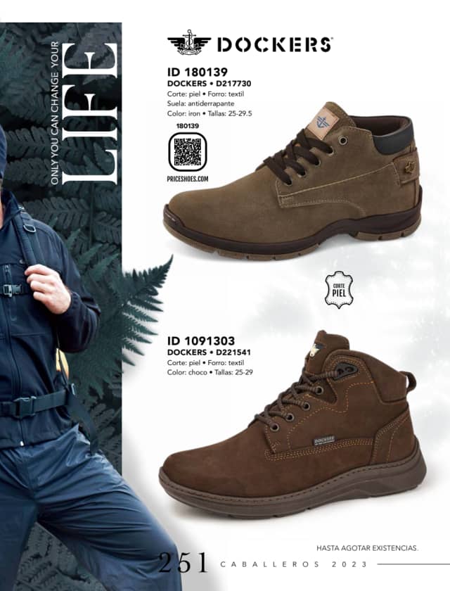 Catálogo  price shoes Dockers calzado iron  - Price Shoes Caballeros 2023-2024