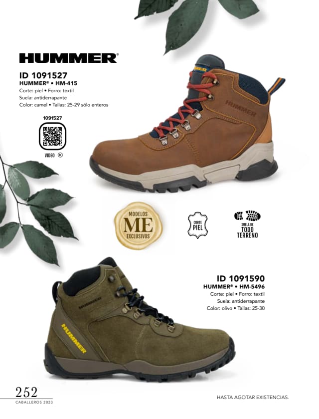 Catálogo  price shoes Hummer calzado camel  - Price Shoes Caballeros 2023-2024