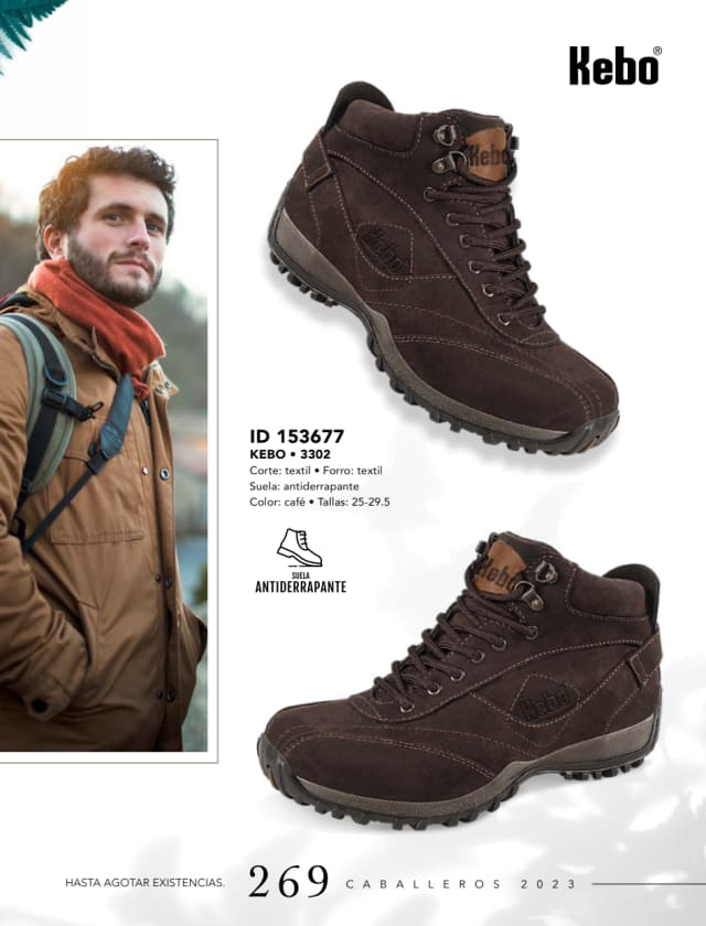 Catálogo  price shoes Kebo calzado café  - Price Shoes Caballeros 2023-2024