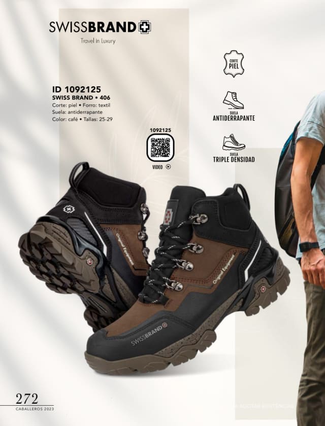 Catálogo  price shoes Swiss Brand calzado café.  - Price Shoes Caballeros 2023-2024