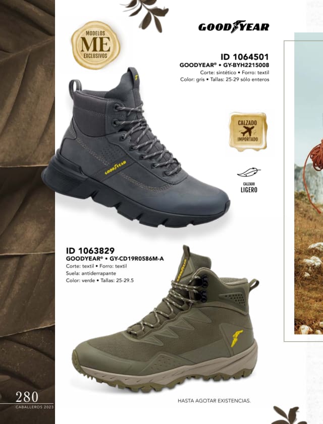 Catálogo  price shoes Goodyear calzado verde  - Price Shoes Caballeros 2023-2024