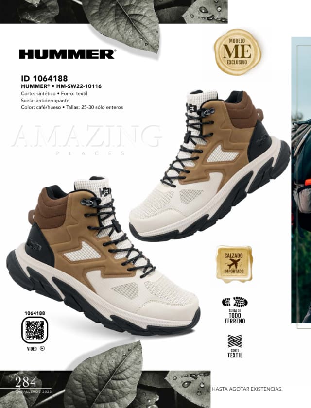 Catálogo  price shoes Hummer calzado café hueso.  - Price Shoes Caballeros 2023-2024