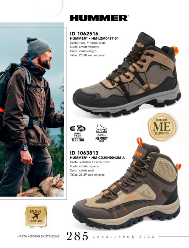Catálogo  price shoes Hummer calzado camel negro  - Price Shoes Caballeros 2023-2024