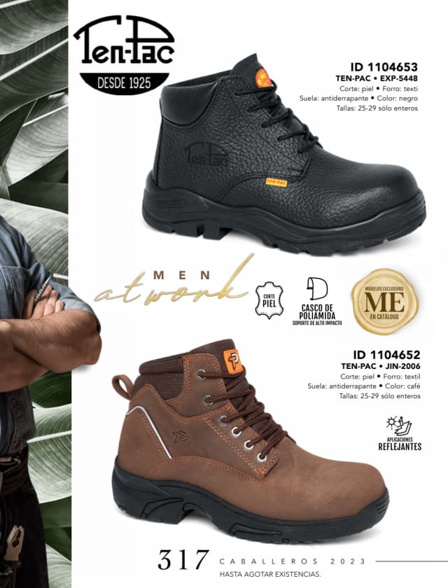 Catálogo  price shoes Ten Pac calzado negro  - Price Shoes Caballeros 2023-2024