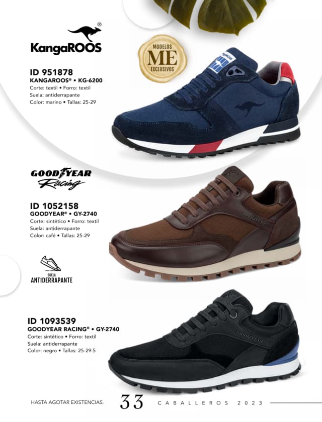 Catálogo  price shoes Kangaroos calzado marino  - Price Shoes Caballeros 2023-2024