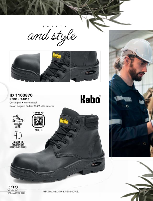 Catálogo  price shoes Kebo calzado negro.  - Price Shoes Caballeros 2023-2024