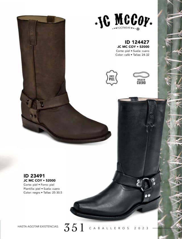 Catálogo  price shoes JC Mc Coy calzado negro  - Price Shoes Caballeros 2023-2024