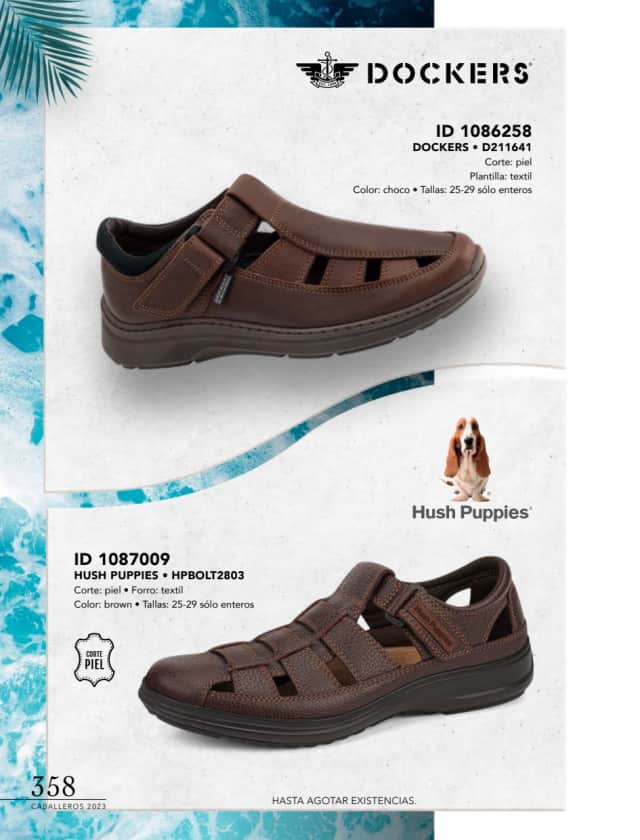 Catálogo  price shoes Hush Puppies calzado brown  - Price Shoes Caballeros 2023-2024