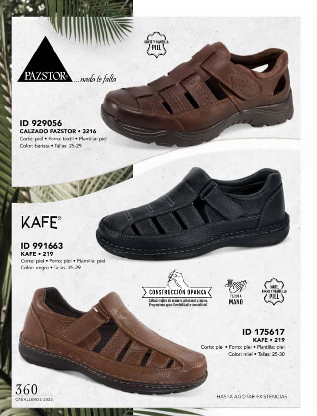 Catálogo  price shoes Kafe calzado barista  - Price Shoes Caballeros 2023-2024