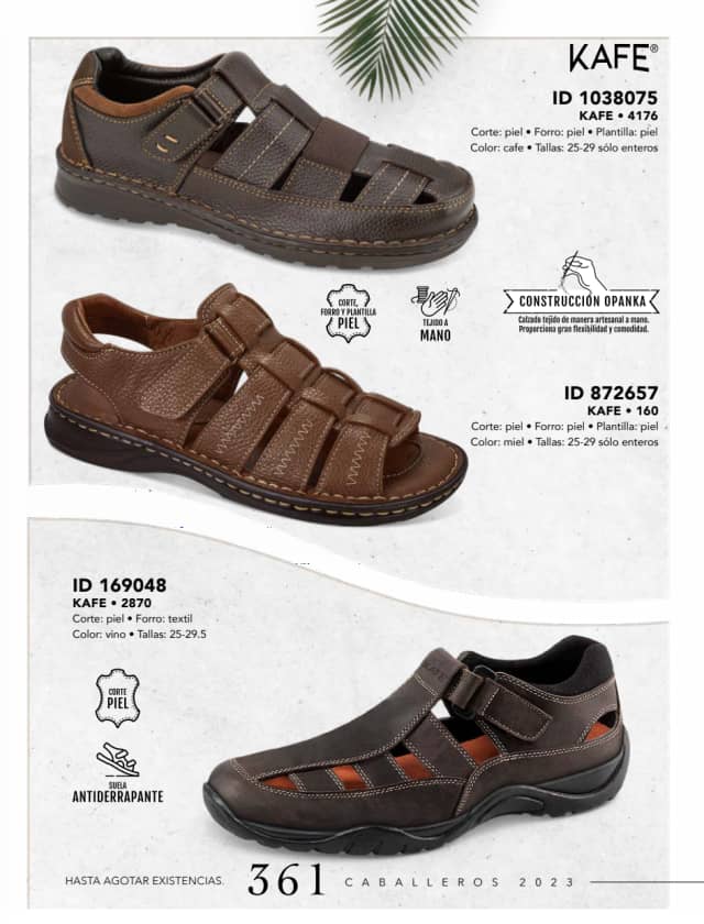 Catálogo  price shoes Kafe calzado vino  - Price Shoes Caballeros 2023-2024