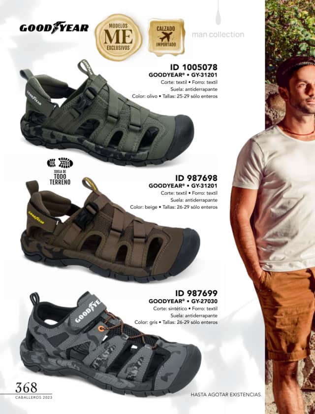 Catálogo  price shoes Goodyear calzado olivo  - Price Shoes Caballeros 2023-2024