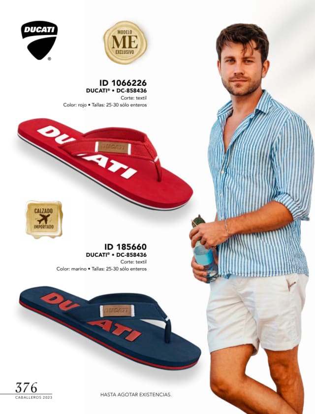Catálogo  price shoes Ducati calzado rojo  - Price Shoes Caballeros 2023-2024