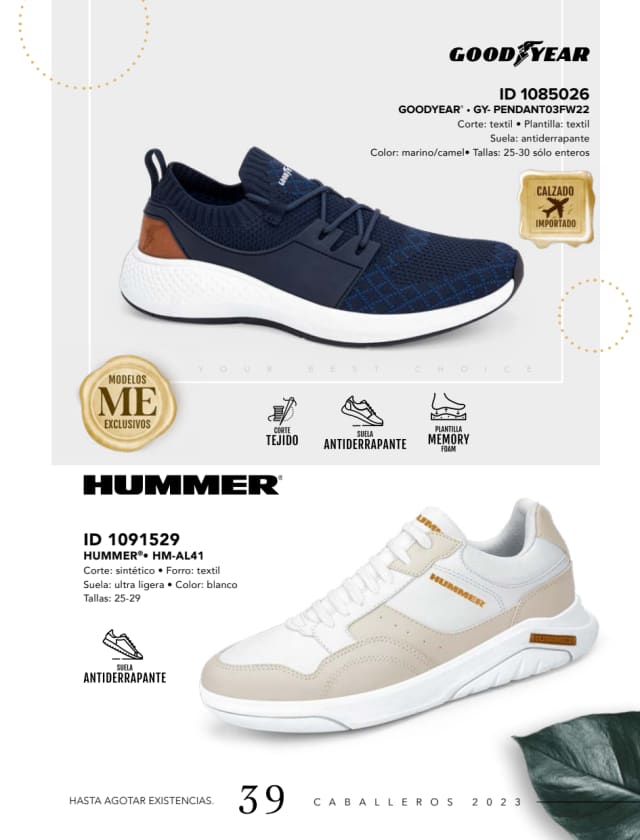 Catálogo  price shoes Hummer calzado blanco  - Price Shoes Caballeros 2023-2024